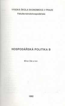 Hospodářská politika B
