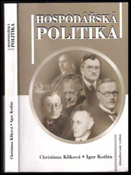 Igor Kotlán: Hospodářská politika