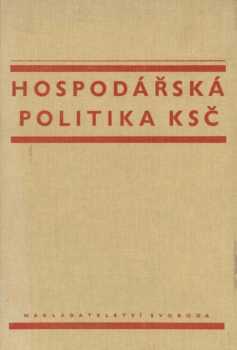 Hospodářská politika KSČ