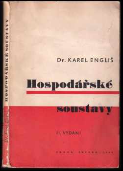 Karel Engliš: Hospodářské soustavy