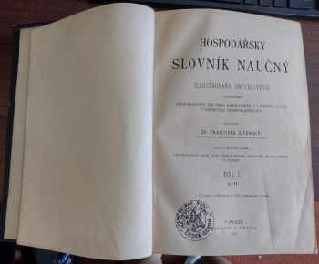 František Ladislav Sitenský: Hospodářský slovník naučný - I. - A - H