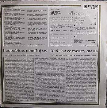 Various: Hospodine, Pomiluj Ny / Lord, Have Mercy On Us (One Thousand Years Of Life, The Oldest Song In Czech Music)