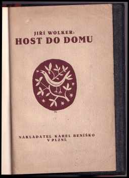 Jiří Wolker: Host do domu