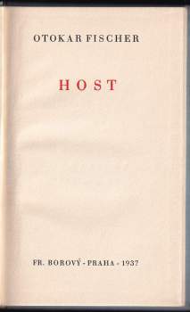 Otokar Fischer: Host