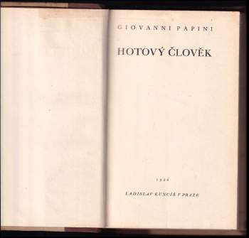 Giovanni Papini: Hotový člověk