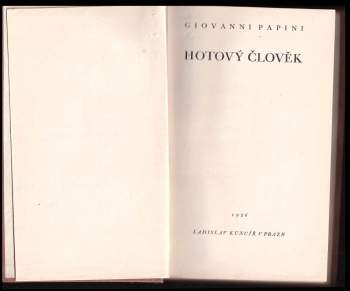 Giovanni Papini: Hotový člověk