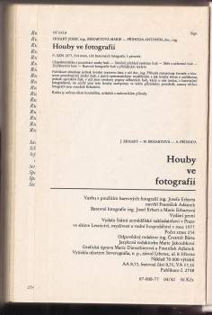 Josef Erhart: Houby ve fotografii