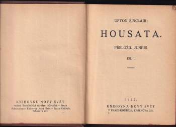 Upton Sinclair: Housata