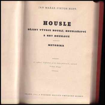 Jan Mařák: Housle