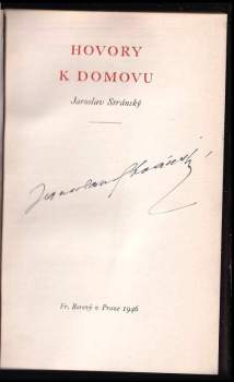 Jaroslav Stránský: Hovory k domovu