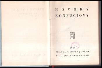 Konfucius: Hovory Konfuciovy