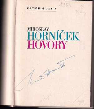 Miroslav Horníček: Hovory