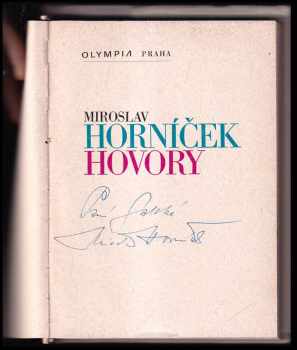 Miroslav Horníček: Hovory