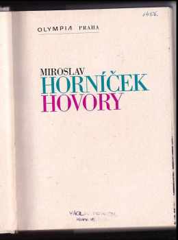 Miroslav Horníček: Hovory