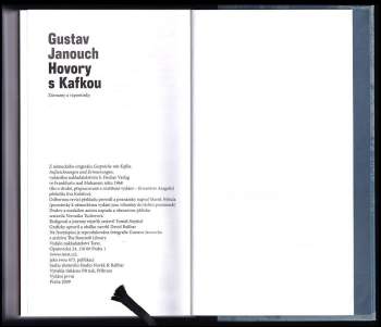 Gustav Janouch: Hovory s Kafkou