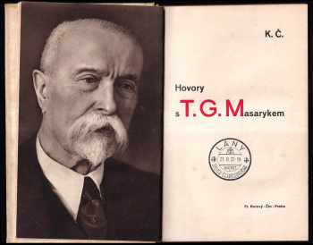 Karel Čapek: Hovory s T.G. Masarykem
