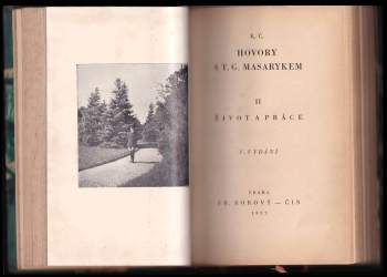 Karel Čapek: Hovory s T.G. Masarykem