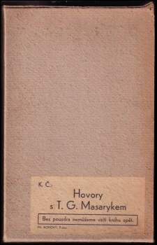 Karel Čapek: Hovory s T.G. Masarykem