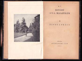 Karel Čapek: Hovory s T.G. Masarykem