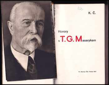 Karel Čapek: Hovory s T.G. Masarykem