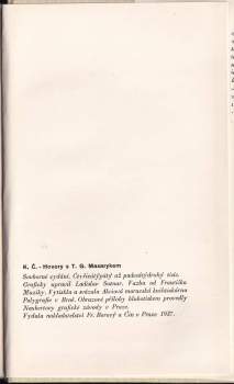 Karel Čapek: Hovory s T. G. Masarykem