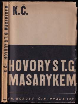 Karel Čapek: Hovory s T. G. Masarykem