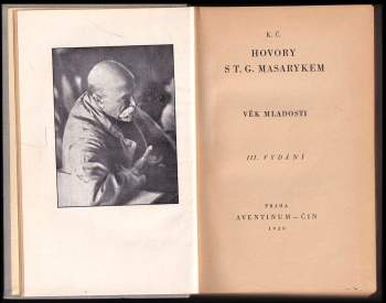 Karel Čapek: Hovory s T.G. Masarykem