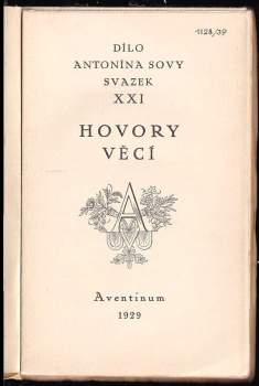 Antonín Sova: Hovory věcí