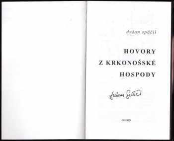 Dušan Spáčil: Hovory z krkonošské hospody