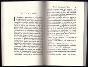 J. L Austin: How to Do Things with Words