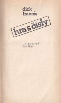 Dick Francis: Hra s čísly