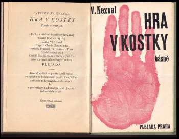 Vítězslav Nezval: Hra v kostky