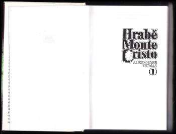 Alexandre Dumas: Hrabě Monte Cristo