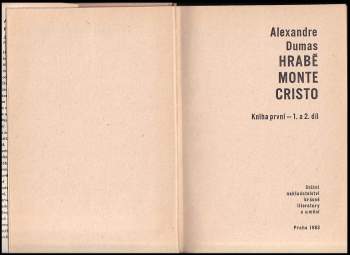 Alexandre Dumas: Hrabě Monte Cristo