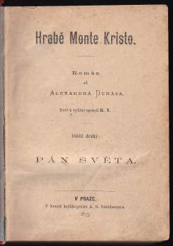 Alexandre Dumas: Hrabě Monte Kristo