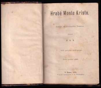 Alexandre Dumas: Hrabě Monte Kristo