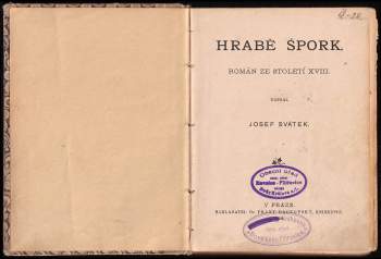 Josef Svátek: Hrabě Špork