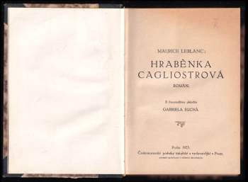 Maurice Leblanc: Hraběnka Cagliostrová