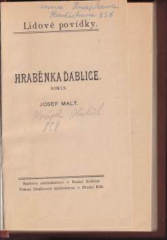 Josef Malý: Hraběnka ďáblice