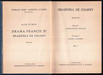 Alexandre Dumas: Hraběnka de Charny