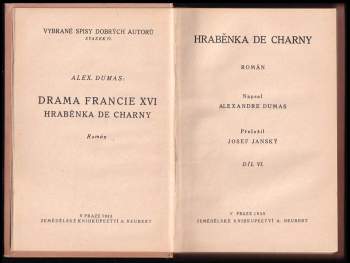 Alexandre Dumas: Hraběnka de Charny