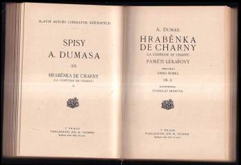 Alexandre Dumas: Hraběnka de Charny