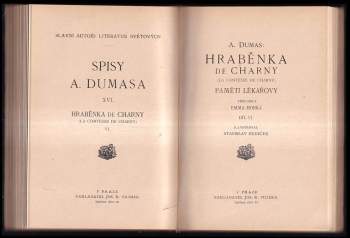 Alexandre Dumas: Hraběnka de Charny