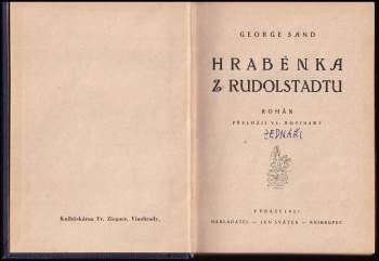 George Sand: Hraběnka z Rudolstadtu