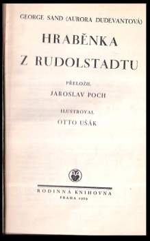 George Sand: Hraběnka z Rudolstadtu