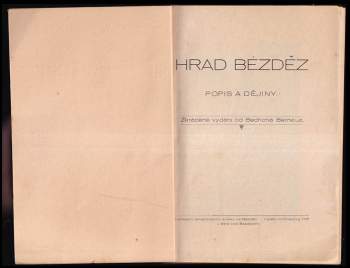 Bedřich Bernau: Hrad Bezděz
