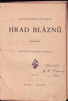 Adalbert Stifter: Hrad bláznů