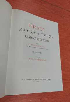 August Sedláček: Hrady, zámky a tvrze Království českého 1 - 15 - I - XV - KOMPLET - Chrudimsko + Hradecko + Budějovsko + Vysočina táborská + Podkrkonoší + Podbrdsko + Písecko + Rakovnicko a Slansko + Domažlicko a Klatovsko + Boleslavsko + Prachensko + Čáslavsko + Plzeňsko a Loketsko + Litoměřicko a Žatecko + Kouřimsko, Vltavsko a J.-Z. Boleslavsko