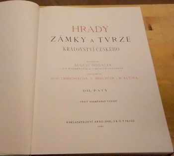 August Sedláček: Hrady, zámky a tvrze Království českého