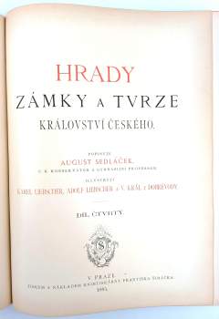 August Sedláček: Hrady, zámky a tvrze Království českého